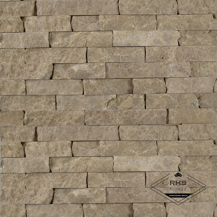 Фасадный камень Полоса - Мрамор Emperador Light в Липецке